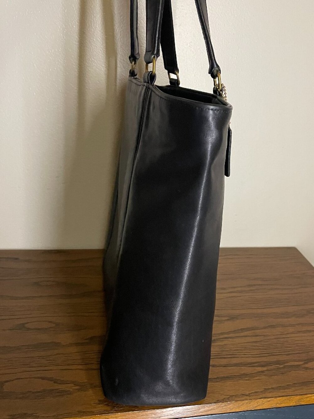 Vintage Coach Light Tote Black - Picture 4 of 16
